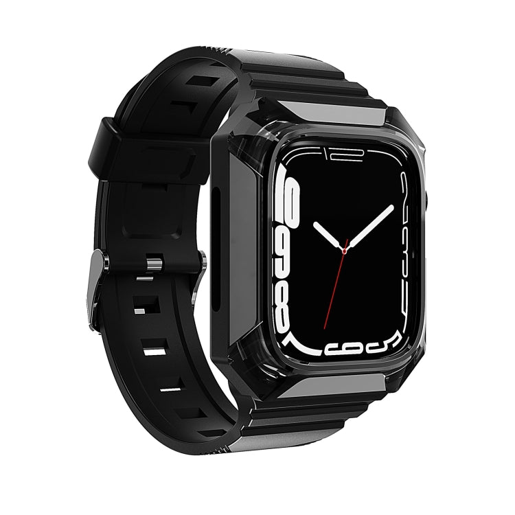 Armor Case Integrated TPU Watch Band For Apple Watch 3 42mm(Black) - Watch Bands by PMC TechLife | Online Shopping South Africa | PMC TechLife