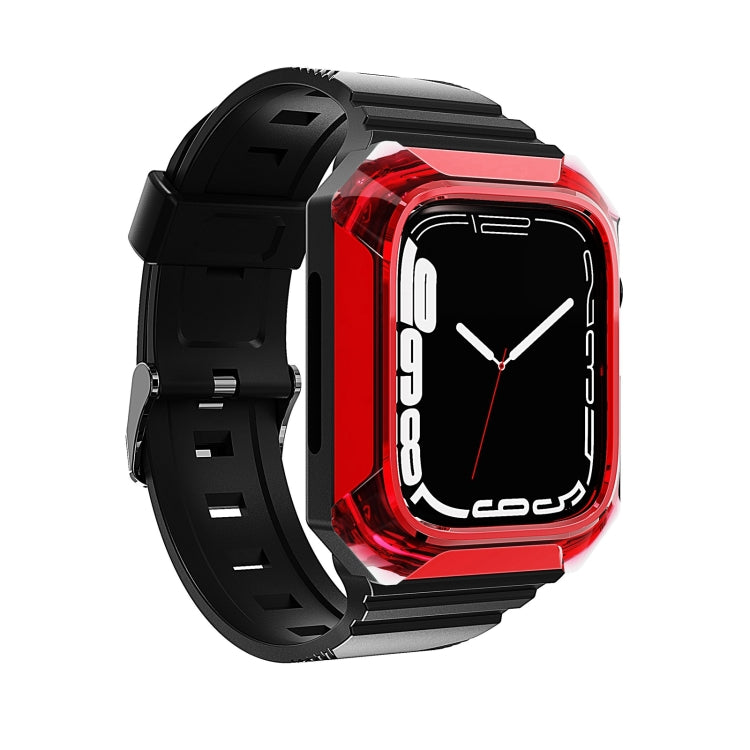 Armor Case Integrated TPU Watch Band For Apple Watch 3 42mm(Red) - Watch Bands by PMC TechLife | Online Shopping South Africa | PMC TechLife
