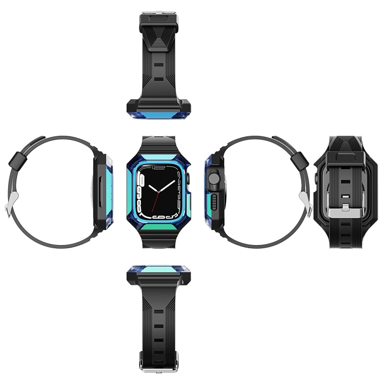 Armor Case Integrated TPU Watch Band For Apple Watch 2 38mm(Purple) - Watch Bands by PMC TechLife | Online Shopping South Africa | PMC TechLife