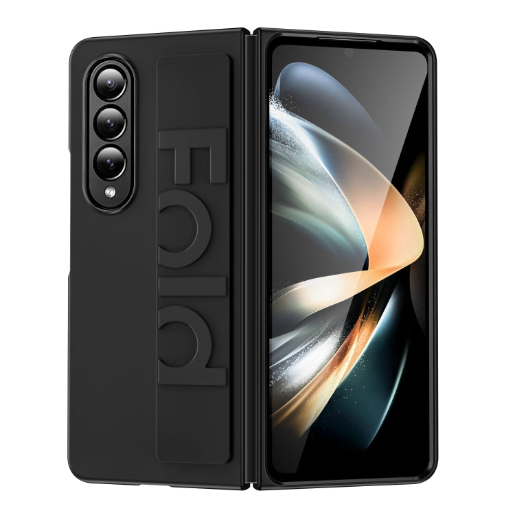 For Samsung Galaxy Z Fold3 Silicone Wristband Holder Foldable Phone Case(Black) - free shipping - PMC TechLife - Order now!