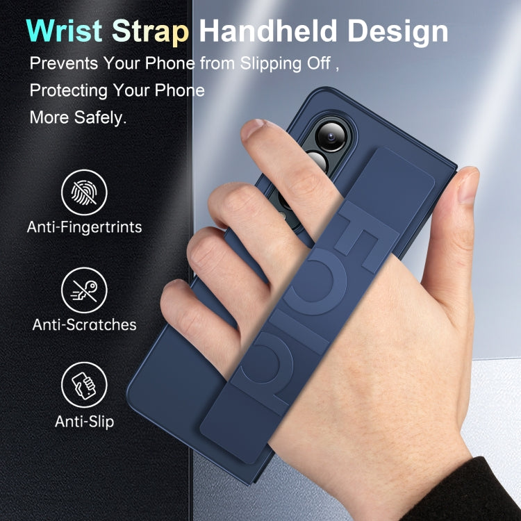 For Samsung Galaxy Z Fold3 Silicone Wristband Holder Foldable Phone Case(Black) - free shipping - PMC TechLife - Order now!