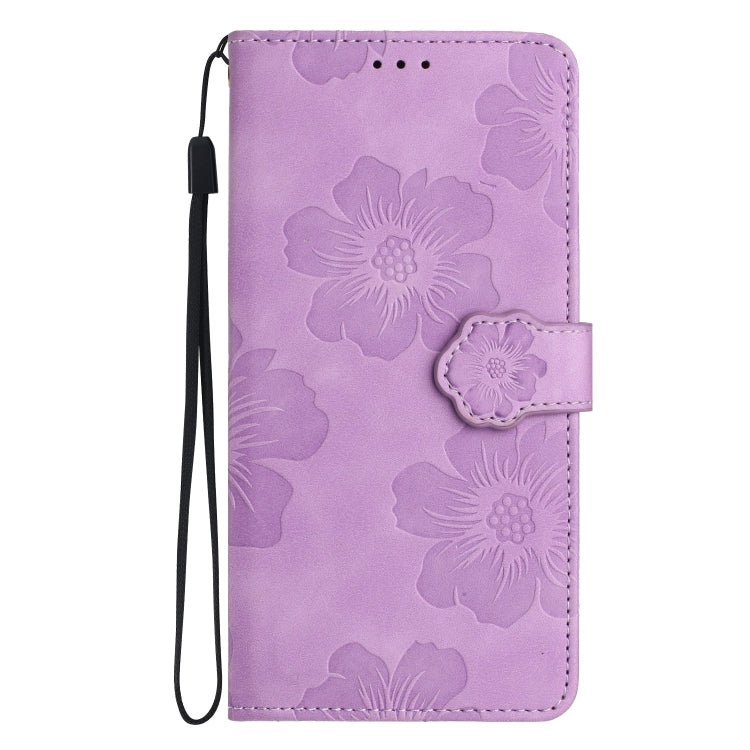 For Xiaomi 13 Flower Embossing Pattern Leather Phone Case(Purple) - 13 Cases by PMC Jewellery | Online Shopping South Africa | PMC Jewellery