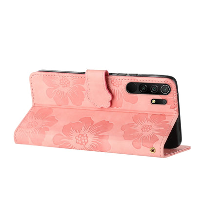 For Xiaomi Redmi 9 Flower Embossing Pattern Leather Phone Case(Pink) - Xiaomi Cases by PMC Jewellery | Online Shopping South Africa | PMC Jewellery