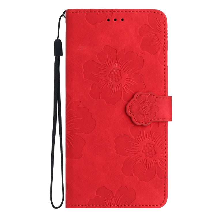 For Xiaomi Redmi 9A Flower Embossing Pattern Leather Phone Case(Red) - free shipping - PMC TechLife - Order now!