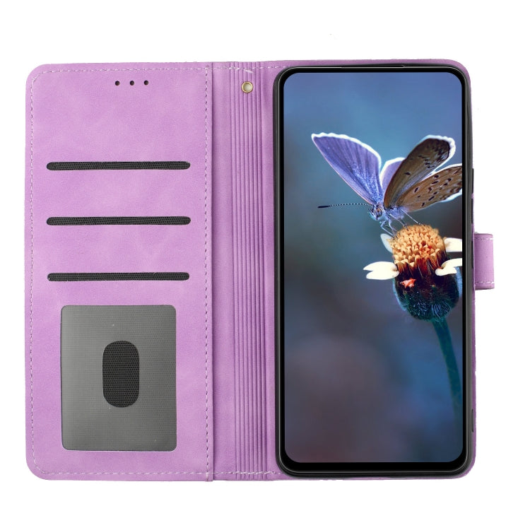 For Xiaomi Redmi 10C Flower Embossing Pattern Leather Phone Case(Purple) - free shipping - PMC TechLife - Order now!