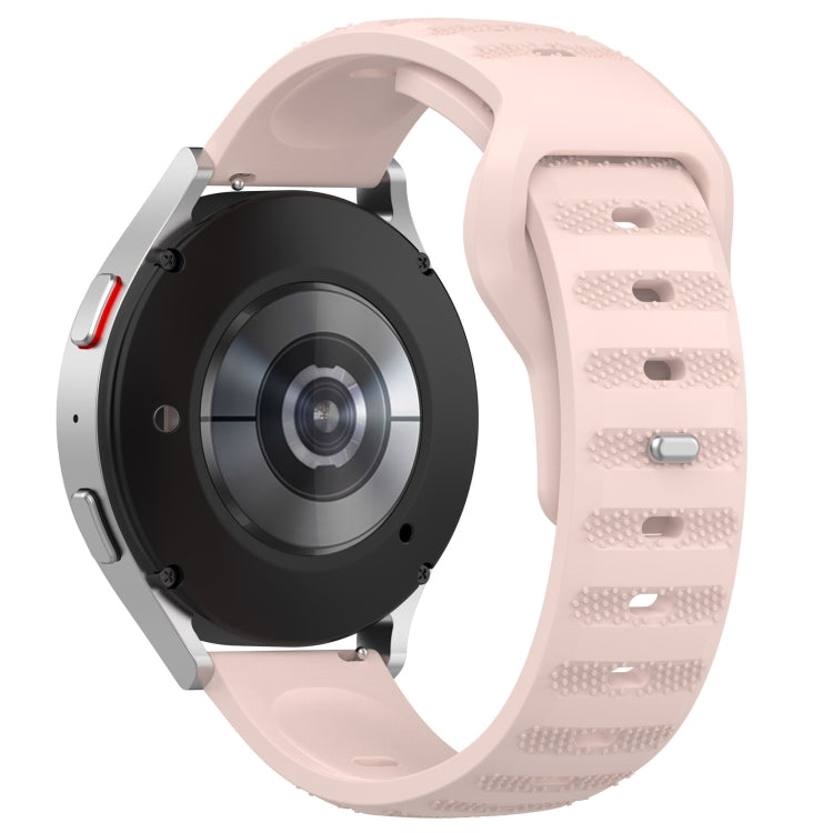 22mm Universal Dots Pattern Silicone Replacement Watch Band(Pink) - 22mm Bands by PMC TechLife | Online Shopping South Africa | PMC TechLife