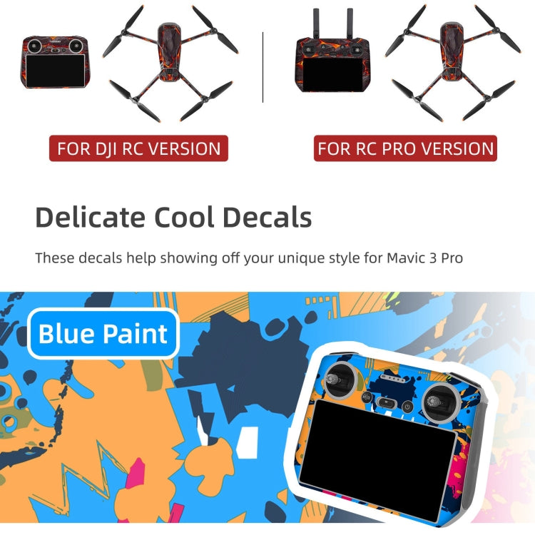 For DJI Mavic 3 Pro / RC Sunnylife Drone Body Remote Control Decorative Stickers Set(Cool Purple) - Stickers by Sunnylife | Online Shopping South Africa | PMC Jewellery