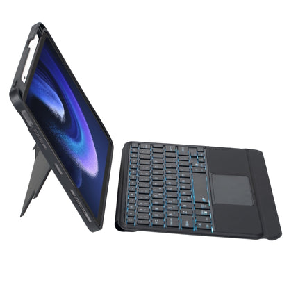 For Xiaomi Pad 6 / Pad 6 Pro T0N7-AS Detachable Pen Slot Touchpad Backlight Bluetooth Keyboard Leather Tablet Case(Black) -  by PMC Jewellery | Online Shopping South Africa | PMC Jewellery