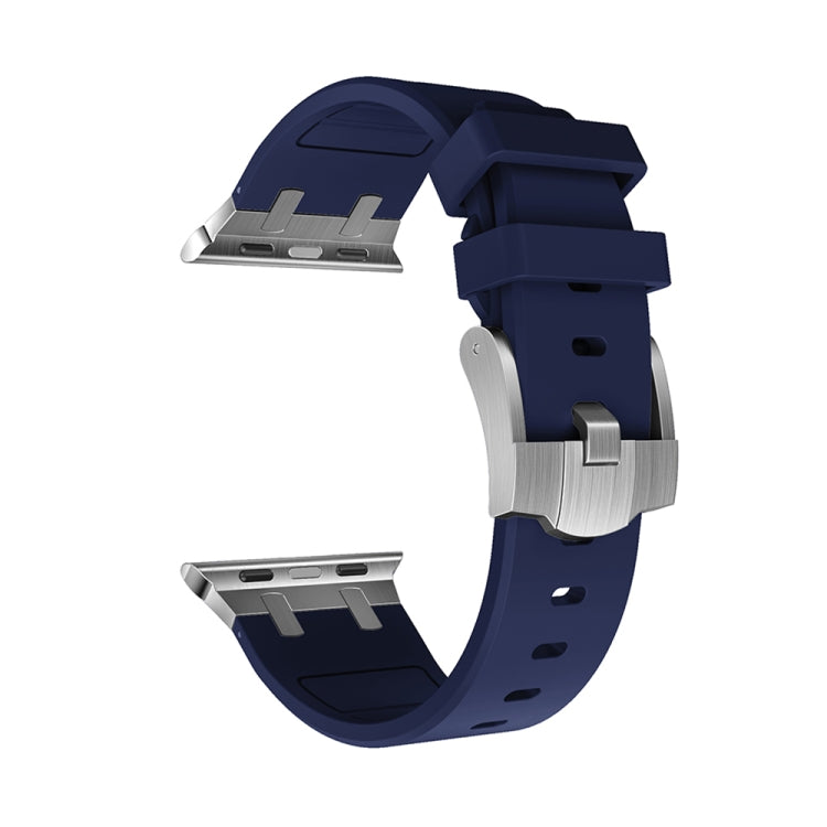 AP Silicone Watch Band For Apple Watch Ultra 49mm(Black Blue) - Watch Bands by PMC TechLife | Online Shopping South Africa | PMC TechLife