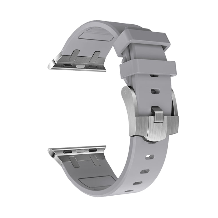 AP Silicone Watch Band For Apple Watch 4 44mm(Silver Grey) - Watch Bands by PMC TechLife | Online Shopping South Africa | PMC TechLife