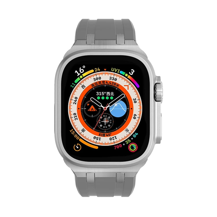 AP Silicone Watch Band For Apple Watch 2 42mm(Silver Grey) - Watch Bands by PMC TechLife | Online Shopping South Africa | PMC TechLife