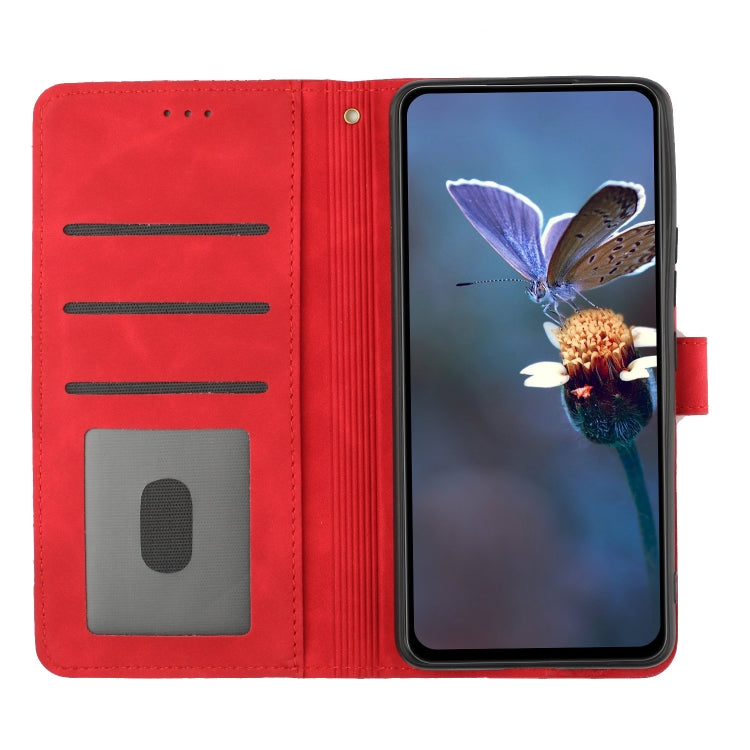 For Samsung Galaxy A02s / F02s 164 Flower Embossing Pattern Leather Phone Case(Red) - free shipping - PMC TechLife - Order now!