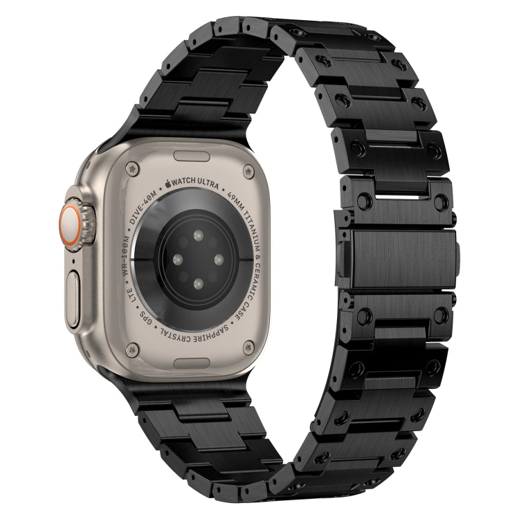 Double Rows Metal Watch Band For Apple Watch 5 40mm(Black) - Watch Bands by PMC TechLife | Online Shopping South Africa | PMC TechLife