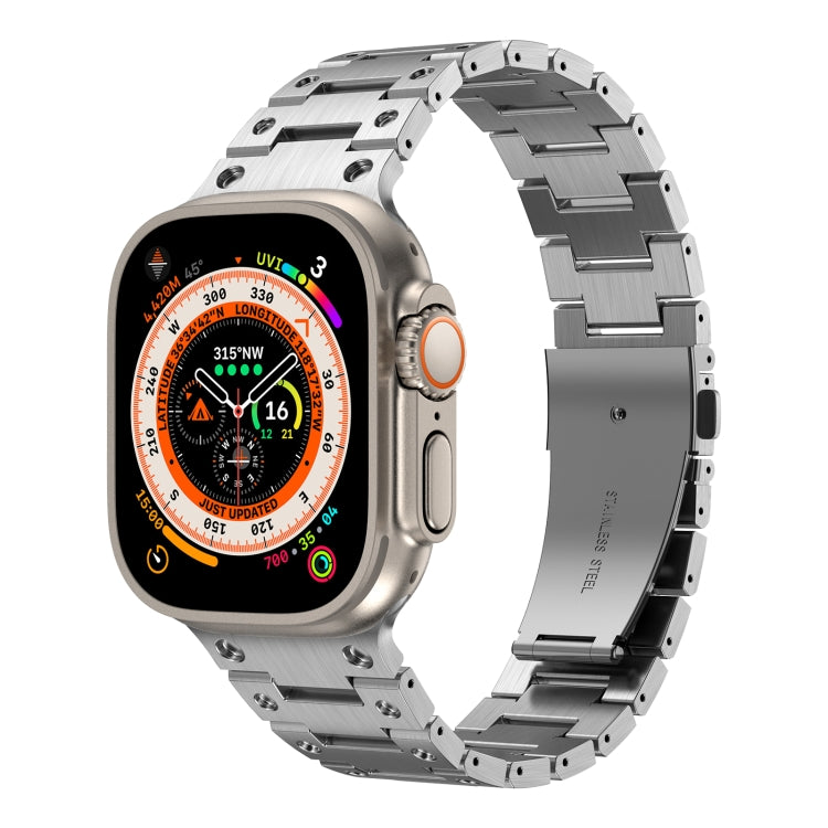 Double Rows Metal Watch Band For Apple Watch 2 42mm(Silver) - Watch Bands by PMC TechLife | Online Shopping South Africa | PMC TechLife