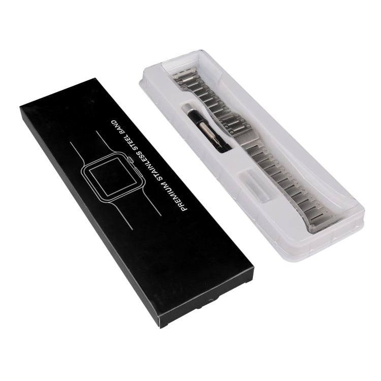Double Rows Metal Watch Band For Apple Watch Ultra 49mm(Black) - Watch Bands by PMC TechLife | Online Shopping South Africa | PMC TechLife