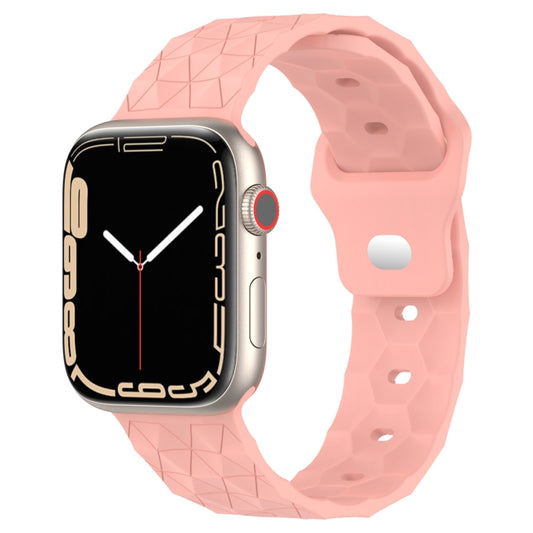 Football Texture Silicone Watch Band For Apple Watch SE 40mm(Pink) - Watch Bands by PMC Jewellery | Online Shopping South Africa | PMC Jewellery