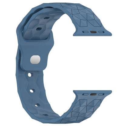 Football Texture Silicone Watch Band For Apple Watch SE 40mm(Blue) - Watch Bands by PMC Jewellery | Online Shopping South Africa | PMC Jewellery