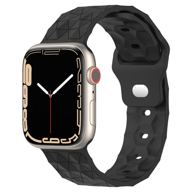 Football Texture Silicone Watch Band For Apple Watch 4 44mm(Dark Grey) - Watch Bands by PMC TechLife | Online Shopping South Africa | PMC TechLife