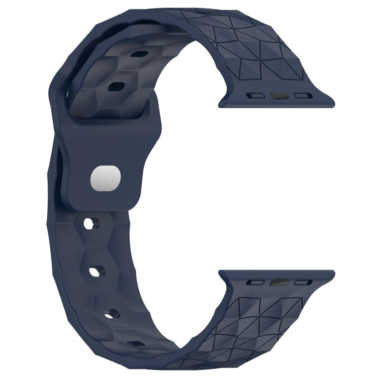 Football Texture Silicone Watch Band For Apple Watch 2 38mm(Midnight Blue) - Watch Bands by PMC TechLife | Online Shopping South Africa | PMC TechLife