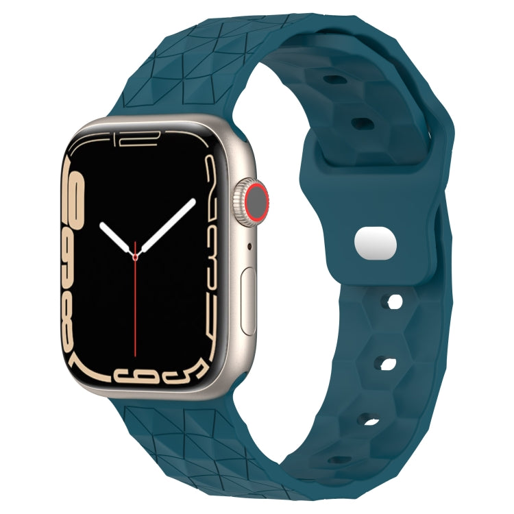 Football Texture Silicone Watch Band For Apple Watch 42mm(Dark Blue) - Watch Bands by PMC TechLife | Online Shopping South Africa | PMC TechLife