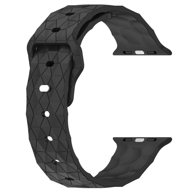 Football Texture Silicone Watch Band For Apple Watch 9 41mm(Dark Grey) - Watch Bands by PMC TechLife | Online Shopping South Africa | PMC TechLife