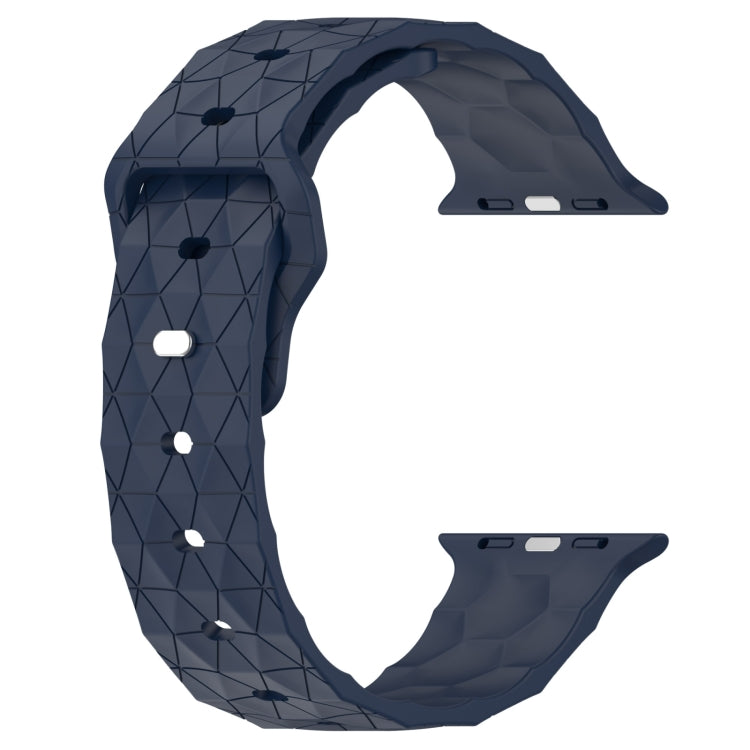 Football Texture Silicone Watch Band For Apple Watch 9 41mm(Midnight Blue) - free shipping - PMC TechLife - Order now!