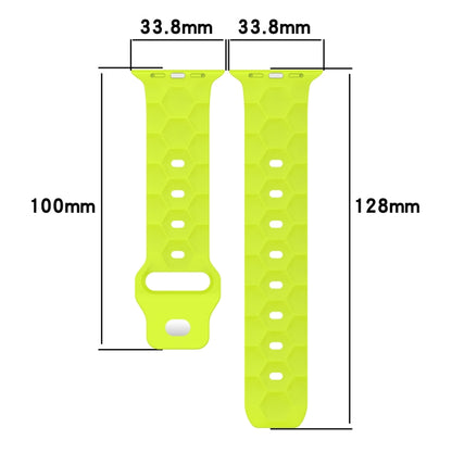 Football Texture Silicone Watch Band For Apple Watch SE 44mm(Pine Green) - Watch Bands by PMC Jewellery | Online Shopping South Africa | PMC Jewellery