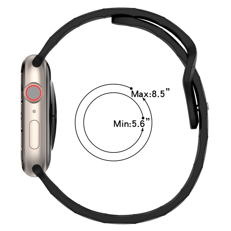 Football Texture Silicone Watch Band For Apple Watch 42mm(Wine Red) - Watch Bands by PMC TechLife | Online Shopping South Africa | PMC TechLife