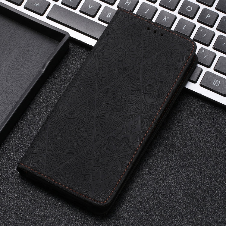 For Samsung Galaxy S23 5G Ethnic Embossed Adsorption Leather Phone Case(Black) - free shipping - PMC TechLife - Order now!