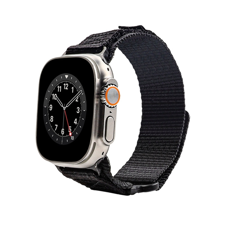 Nylon Two Section Watch Band For Apple Watch SE 40mm(Black) - Watch Bands by PMC TechLife | Online Shopping South Africa | PMC TechLife