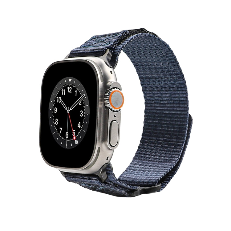 Nylon Two Section Watch Band For Apple Watch 4 40mm(Blue) - Watch Bands by PMC TechLife | Online Shopping South Africa | PMC TechLife