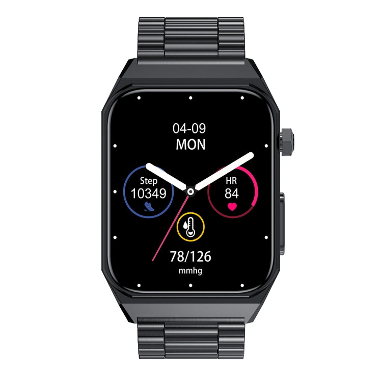 E530 1.91 inch IP68 Waterproof Steel Band Smart Watch Supports ECG / Non-invasive Blood Sugar(Black) - Smart Watches by PMC Jewellery | Online Shopping South Africa | PMC Jewellery