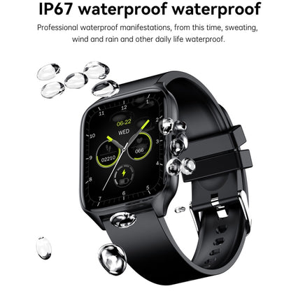 T19 Pro 1.96 inch IP67 Waterproof Silicone Band Smart Watch, Supports Dual-mode Bluetooth Call / Heart Rate Monitoring(Blue) - Smart Watches by PMC Jewellery | Online Shopping South Africa | PMC Jewellery