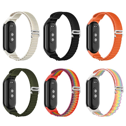 For Xiaomi Mi Band 8 Loop Nylon Watch Band(Balck) - Watch Bands by PMC Jewellery | Online Shopping South Africa | PMC Jewellery