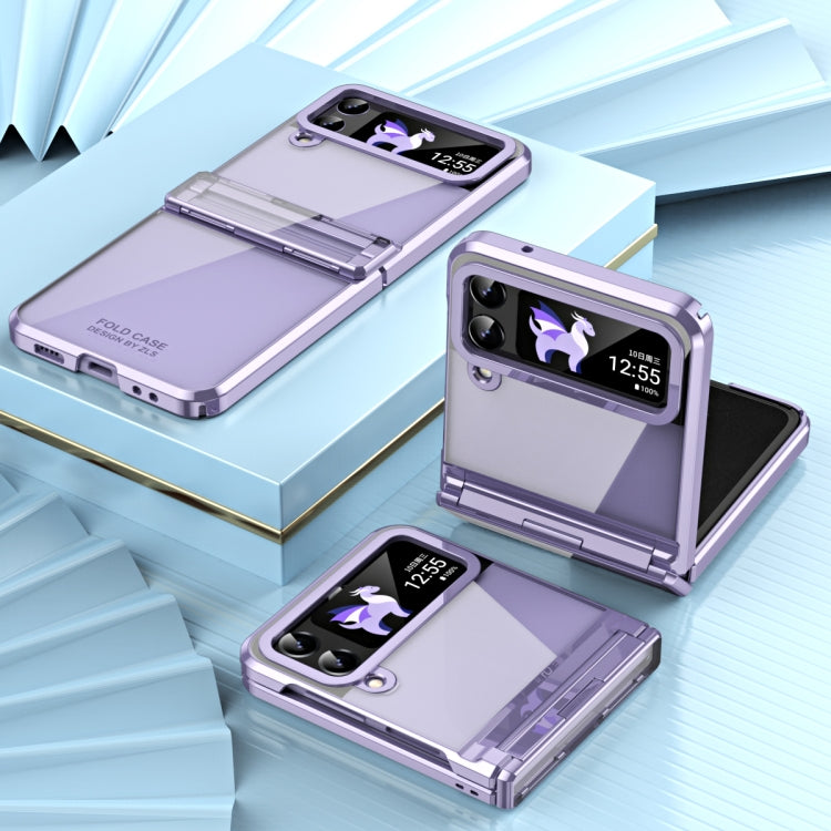 For Samsung Galaxy Z Flip4 5G Electroplating Phantom Series PC Folding Case with Hinge(Purple) - free shipping - PMC TechLife - Order now!