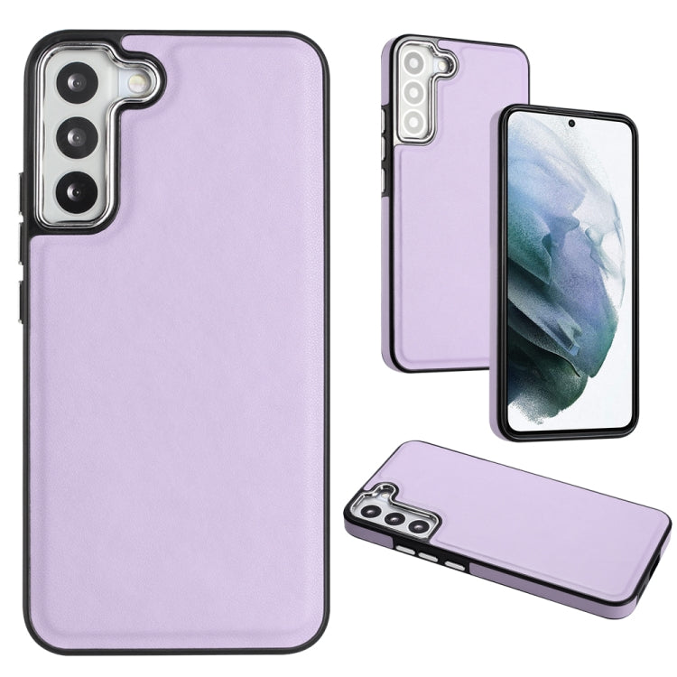 For Samsung Galaxy S22+ 5G Leather Texture Full Coverage Phone Case(Purple) - free shipping - PMC TechLife - Order now!