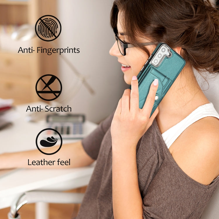 For Samsung Galaxy S23 Shockproof Leather Phone Case with Card Holder(Green) - free shipping - PMC TechLife - Order now!