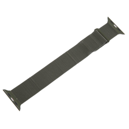 For Apple Watch Ultra 49mm Milanese Metal Magnetic Watch Band(Army Green) - Watch Bands by PMC Jewellery | Online Shopping South Africa | PMC Jewellery