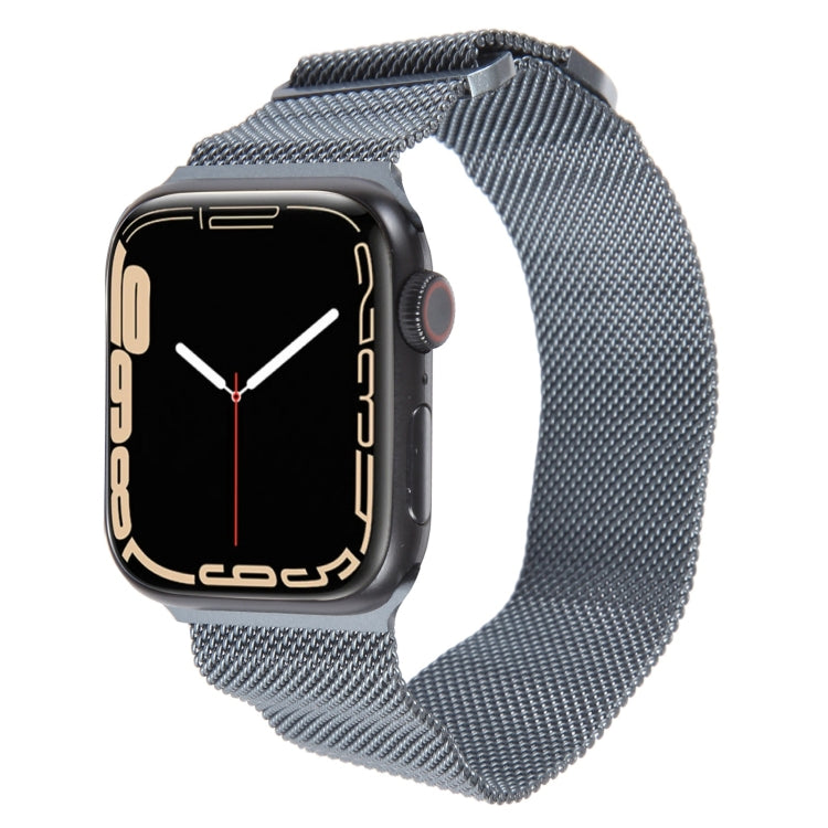 For Apple Watch 8 41mm Milanese Metal Magnetic Watch Band(Space Grey) - Watch Bands by PMC TechLife | Online Shopping South Africa | PMC TechLife