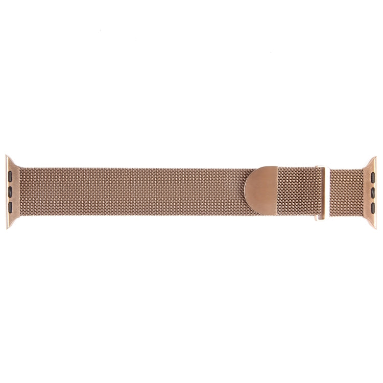 For Apple Watch 8 45mm Milanese Metal Magnetic Watch Band(Rose Gold) - Watch Bands by PMC Jewellery | Online Shopping South Africa | PMC Jewellery