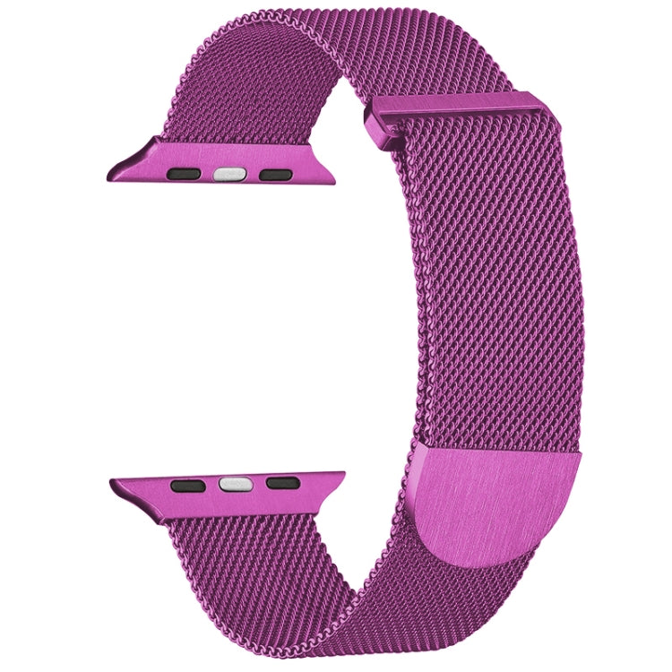 For Apple Watch SE 2022 44mm Milanese Metal Magnetic Watch Band(Purple) - Watch Bands by PMC Jewellery | Online Shopping South Africa | PMC Jewellery