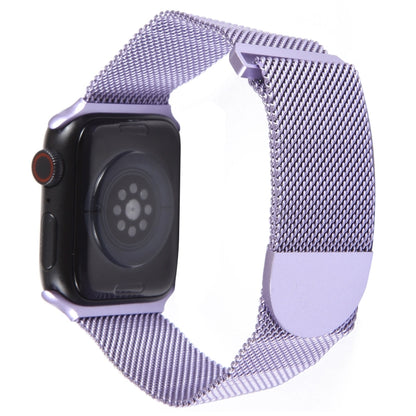 For Apple Watch 7 41mm Milanese Metal Magnetic Watch Band(Lavender Purple) - Watch Bands by PMC Jewellery | Online Shopping South Africa | PMC Jewellery