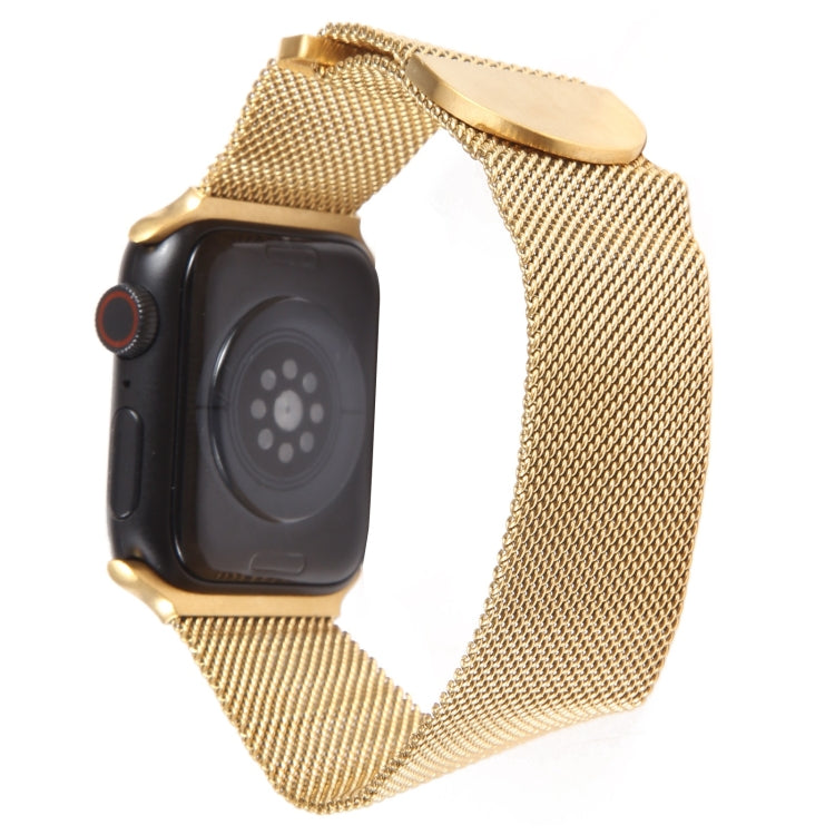 For Apple Watch 6 40mm Milanese Metal Magnetic Watch Band(Gold) - Watch Bands by PMC Jewellery | Online Shopping South Africa | PMC Jewellery