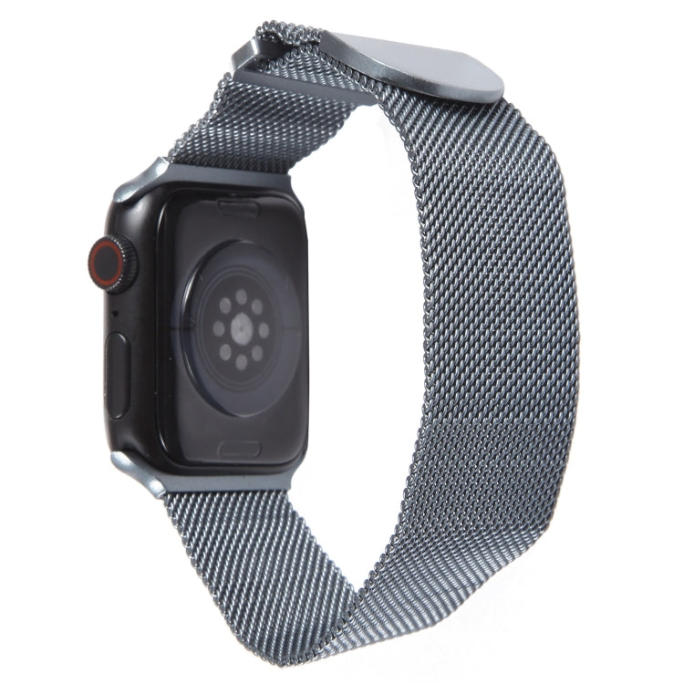 For Apple Watch 6 44mm Milanese Metal Magnetic Watch Band(Space Grey) - Watch Bands by PMC TechLife | Online Shopping South Africa | PMC TechLife