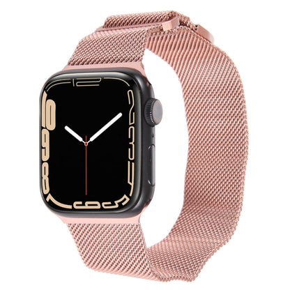 For Apple Watch 5 40mm Milanese Metal Magnetic Watch Band(Pink) - Watch Bands by PMC Jewellery | Online Shopping South Africa | PMC Jewellery