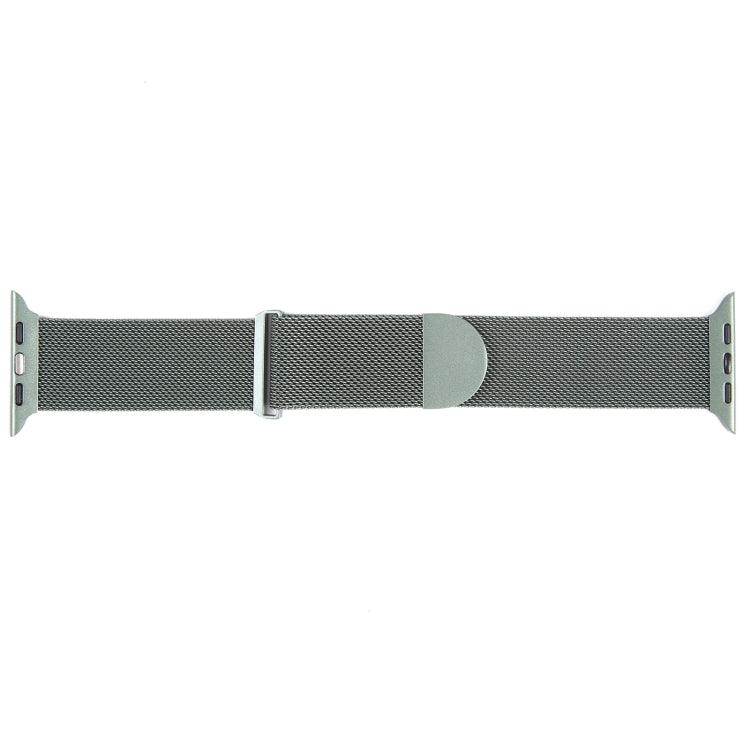 For Apple Watch 3 42mm Milanese Metal Magnetic Watch Band(Pine Green) - Watch Bands by PMC Jewellery | Online Shopping South Africa | PMC Jewellery