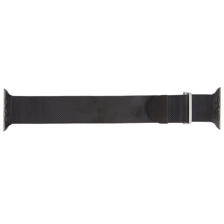 For Apple Watch 2 38mm Milanese Metal Magnetic Watch Band(Black) - Watch Bands by PMC Jewellery | Online Shopping South Africa | PMC Jewellery