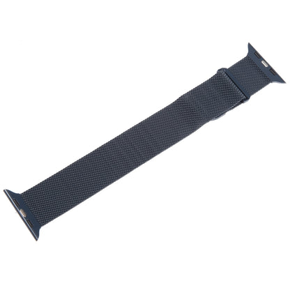 For Apple Watch 42mm Milanese Metal Magnetic Watch Band(Midnight Blue) - Watch Bands by PMC Jewellery | Online Shopping South Africa | PMC Jewellery