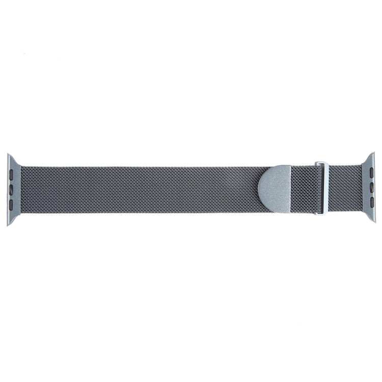 For Apple Watch 38mm Milanese Metal Magnetic Watch Band(Space Grey) - Watch Bands by PMC TechLife | Online Shopping South Africa | PMC TechLife