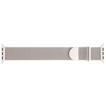 For Apple Watch 9 41mm Milanese Metal Magnetic Watch Band(Starlight) - Watch Bands by PMC Jewellery | Online Shopping South Africa | PMC Jewellery